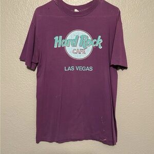 Hard Rock Cafe Purple Tee with Las Vegas Design